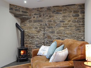 Cosy living area with wood burner | Cornel Clyd (Cosy Corner), Felinfach, near Lampeter