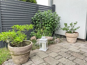Flowerpot, Shrub, Garden, Houseplant, Concrete, Backyard, Courtyard, Yard, Shade, Outdoor Furniture
