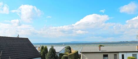 Sky, Property, House, Cloud, Home, Roof, Sea, Cottage, Building, Architecture