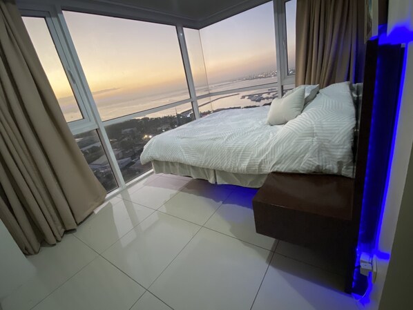 Stunning sunset view from your bedroom.