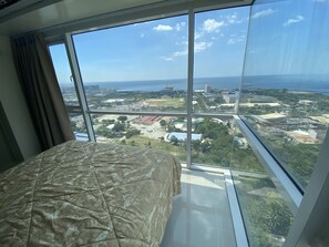 Imagine waking up in the morning w/ this view. Drapes can be opened by remote.