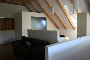 Lounge area in the loft.