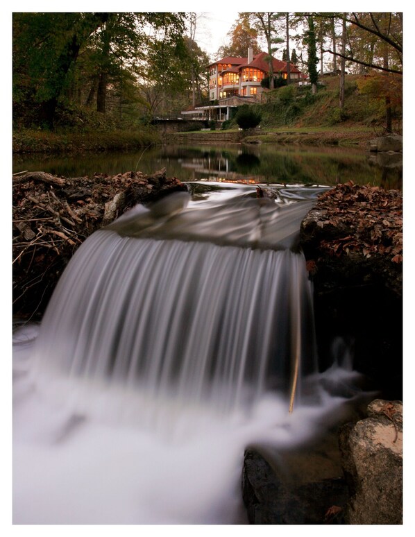 Waterfall just down stream of Brookwood House 