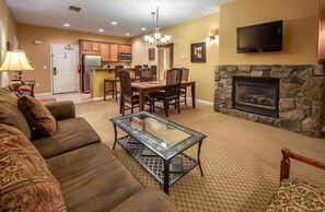 Find peace and relaxation with your close friends and family in this cozy living room.
