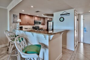 View into the kitchen