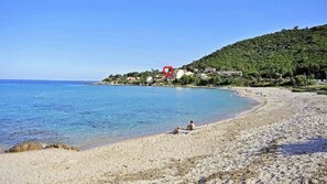 Plage de tarco où se situe l’appartement 