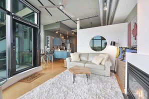 Well appointed and comfortable living room.