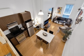 Living room: View from the mezzanine