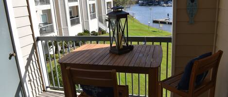 Balcony overlooking the Walden Marina