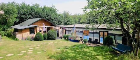 Monktonmead Lodge (with pool on rhs)