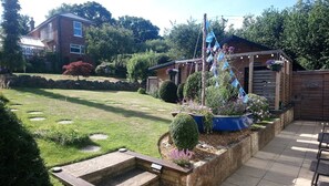 MM lodge and pool patio (with owners house in background)