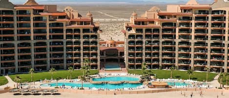 Exterior view of the Sonoran Sea resort. 
