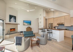 Open concept home is bright and spacious