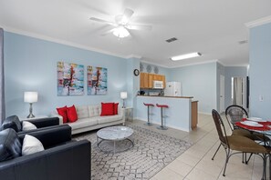 Clean and modern living and dining furniture