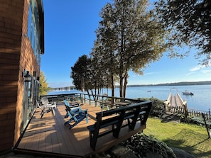 The back deck.