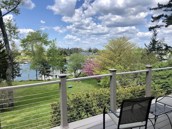 With your back to the house The Studio boasts a lovely backyard with stunning ocean views.