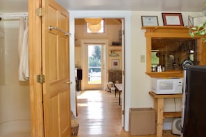 Kitchenette looking into the main room