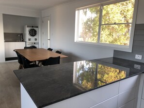 From kitchen- dining - to laundry 