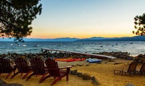 Private beach/dock for resort guests