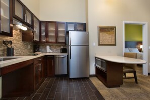 Prepare a small meal in your kitchen.