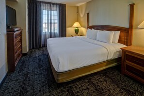 Get a peaceful night sleep in our cozy bedroom.
