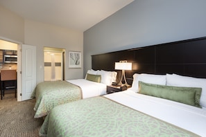 Drift to sleep in a comfortable bed after a wonderful day outside.