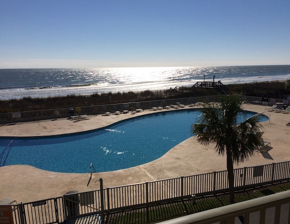 Oceanview/pool from balcony