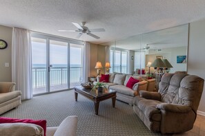 Spacious living room for family gatherings