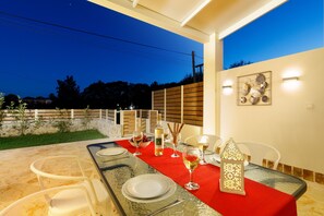 Outdoor dining table