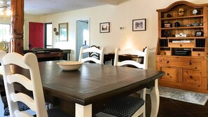Dining table.
