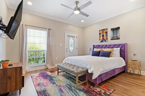 Master bedroom with ensuite bathroom 