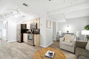 View from Living Area to Kitchen