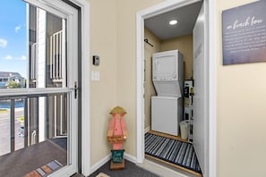 Laundry room off the alcove