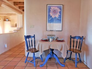 Bistro seating & table (at front entrance)