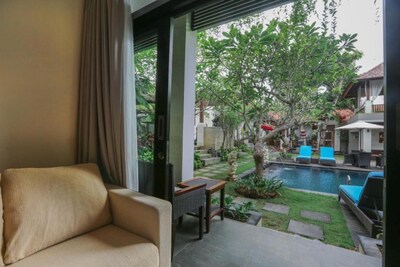 Deluxe Room with Balinese Atmosphere in Jimbaran Area, Free Scheduled Shuttle