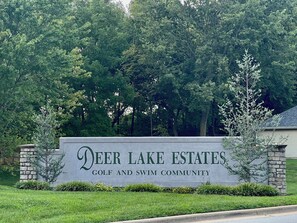 Entrance to the subdivision.