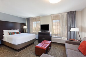 Drift to sleep in a comfortable bed after a wonderful day outside.
