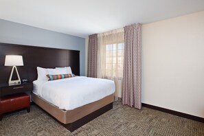 Drift to sleep in a comfortable King bed after a wonderful day outside.