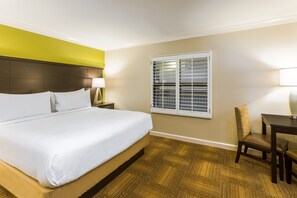 Get a good night's rest in the cozy bedroom.
