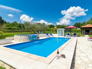 Cloud, Water, Sky, Plant, Property, Swimming Pool, Azure, Building, Shade, Tree