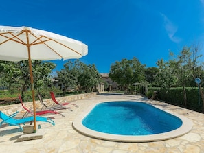 Piscine, Propriété, Recours, Vacances, Immobilier, Loisir, Maison, Villa, Bâtiment, Arbre