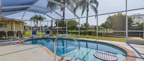 Heated pool vacation rental