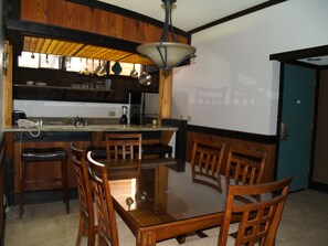 Dining area and kitchen