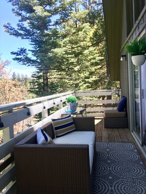 Small deck off living area