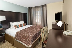 Get a good night's rest in the cozy King bed.