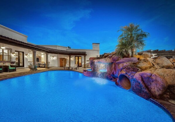 This refreshing oasis offers a perfect blend of relaxation and visual allure, inviting you to unwind in the scenic beauty of your surroundings.