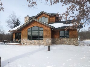 cabin in winter