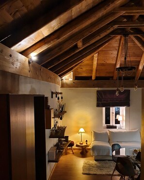 The living room 