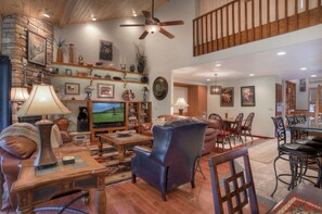 Living Area - Barn Doors closed above