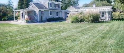 Great yard for games! Croquet, Badminton, Horse shoes, Corn 
hole included!